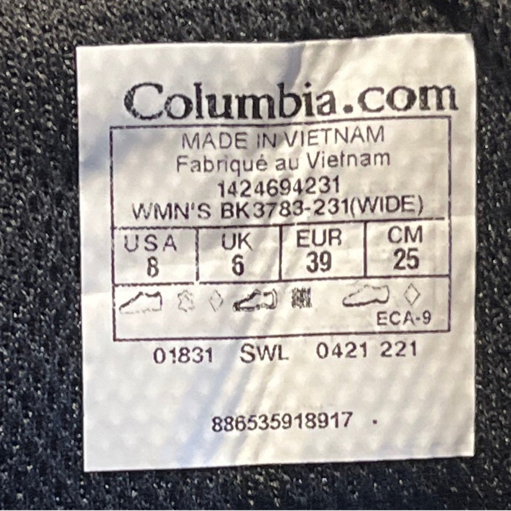 Columbia Women’s Dark Brown Outdoor Hiking Boots, Size 8 (Wide) - Picture 5 of 5